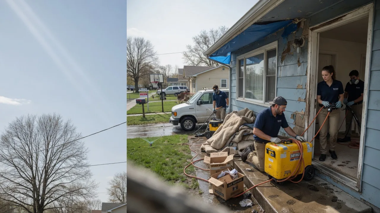 Basement Flood Cleanup in Little Falls, MN near me